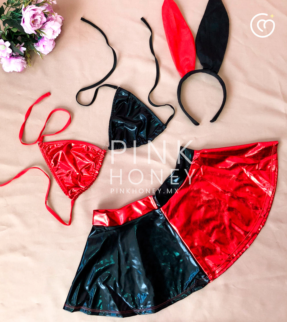 Conjunto Villana Harley Quinn (Talla CH)