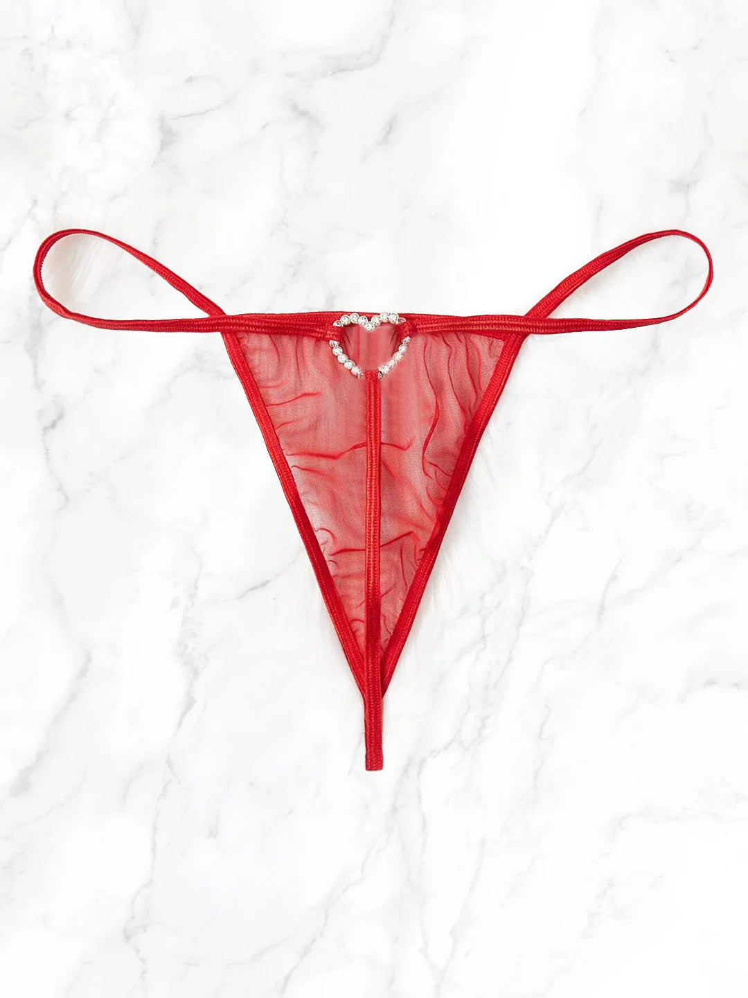Tanga Corazón Diamantes